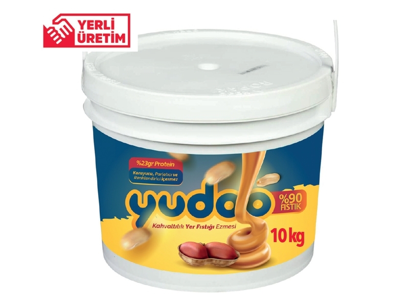 YUDOO Sade %100 Yer Fıstığı Ezmesi 10 Kg