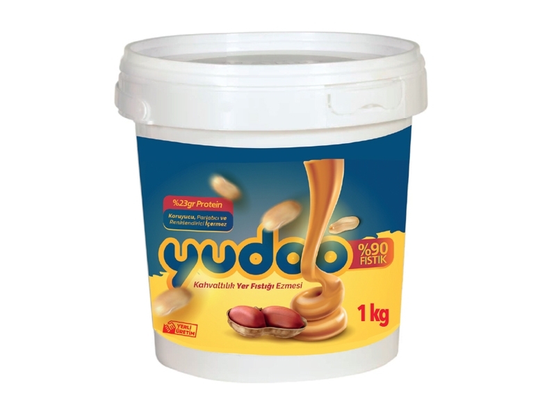 YUDOO Sade %100 Yer Fıstığı Ezmesi 1 Kg